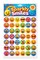 Sparkly Smiles Glitter Emoji Stickers 3/4" – 96 Pack Colorful Smiley Face Reward Stickers for Kids, Teachers & Crafts